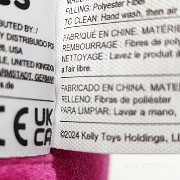 DAVE 🦬 Magenta Bison Cow 12" Original Squishmallow by Kelly Toy ☆ NWT ☆ - Picture 8 of 8